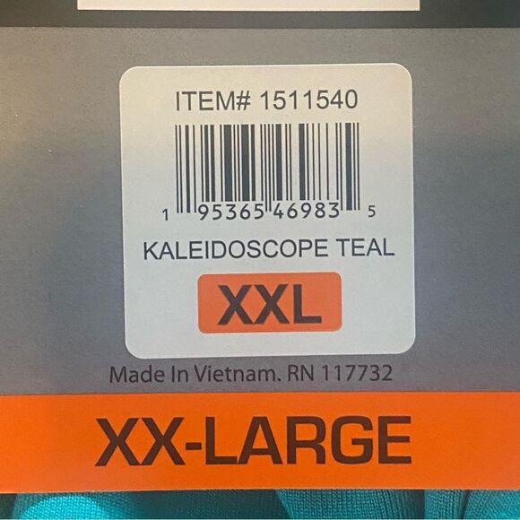 Tranquility By Colorado Clothing New W/Tags Kaleidoscope Teal Skort Size XXL - Picture 5 of 9